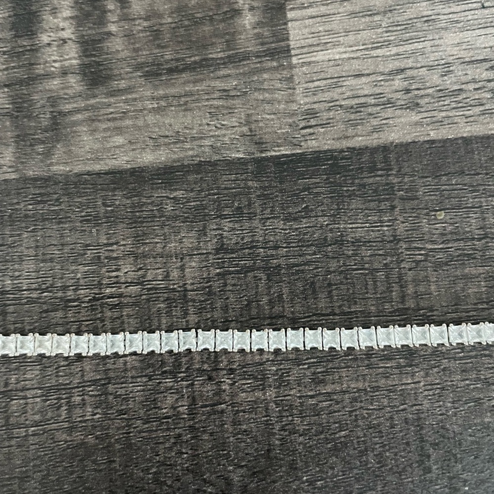 Elegant Silver Tennis Bracelet